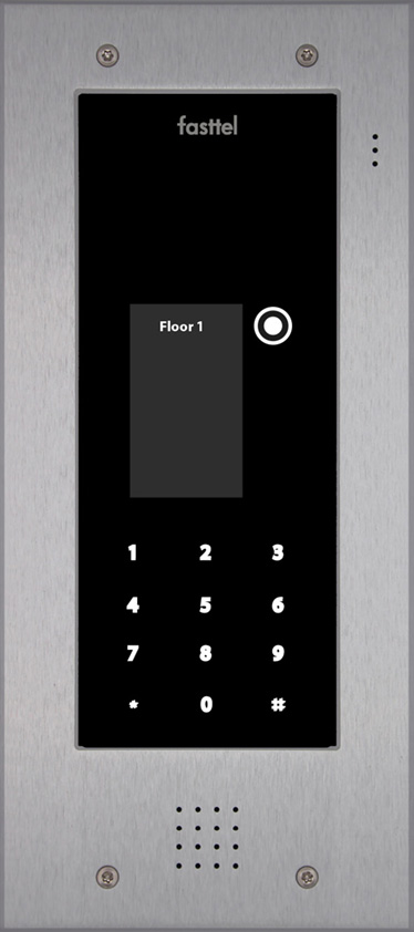 Fasttel Elite IP: de meest luxueuze deurbel met camera van Fasttel, grijs, met keypad