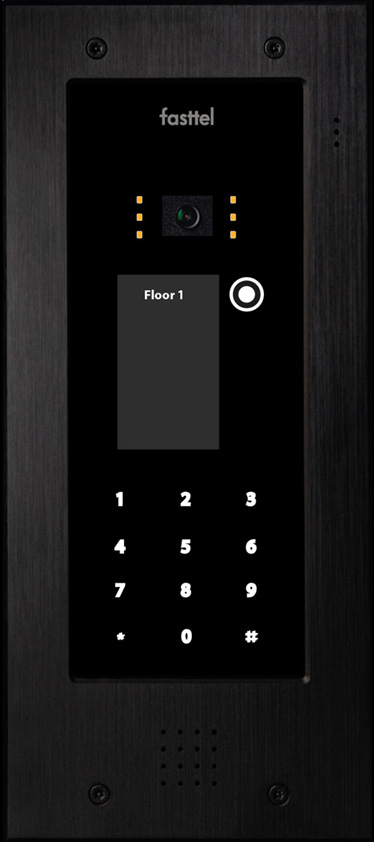 Fasttel Elite IP: de meest luxueuze deurbel met camera van Fasttel - zwart, met camera en keypad