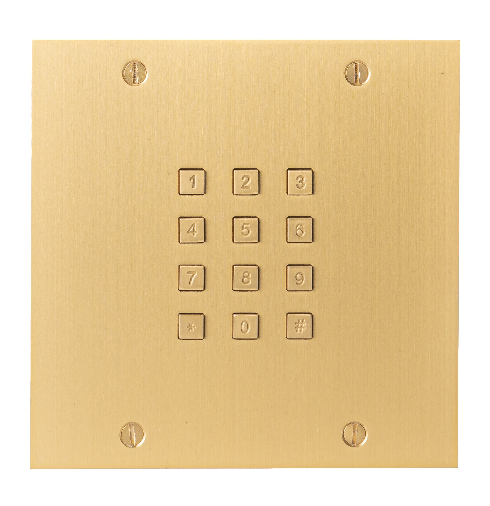 FT24K keypad of codeklavier in bronze goud