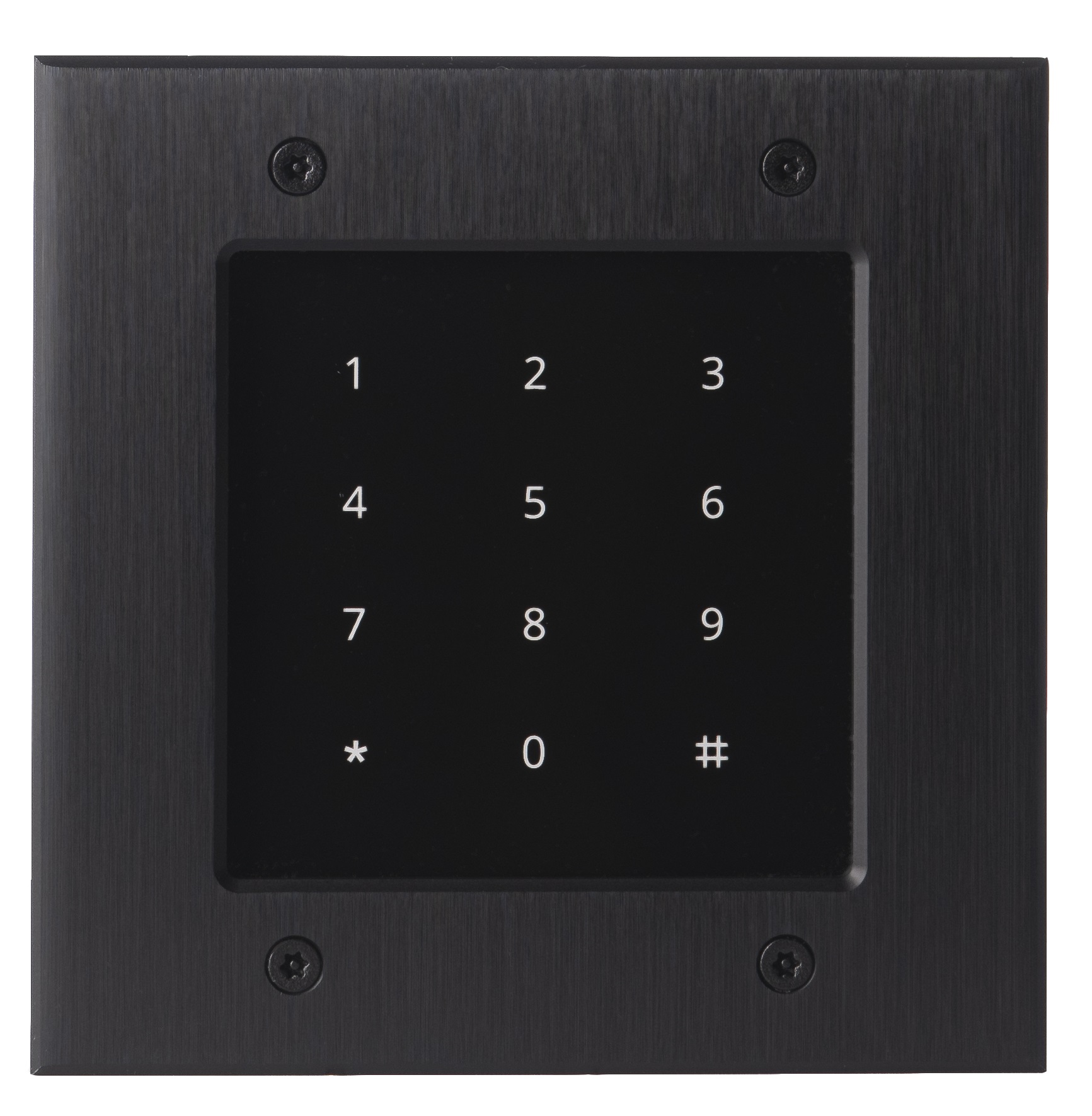 FT25K Fasttel keypad in glass and stainless steel