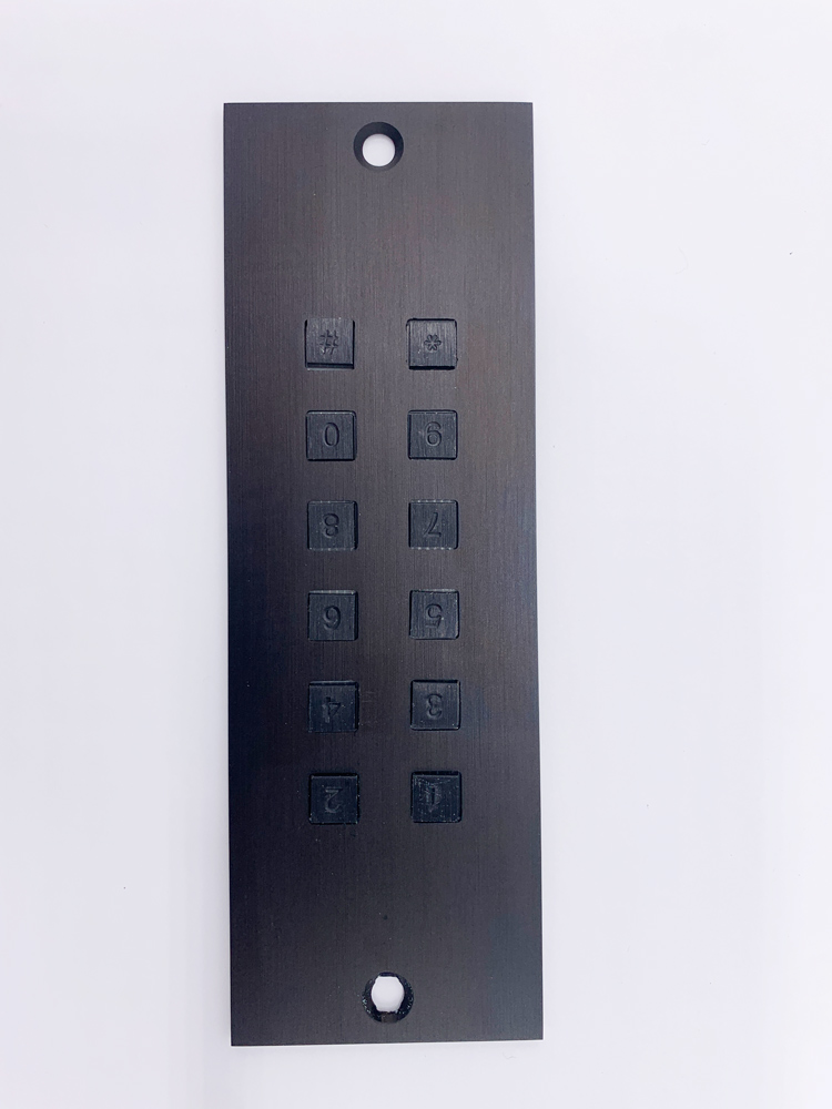 FT23K keypad of codeklavier zwart inbouw