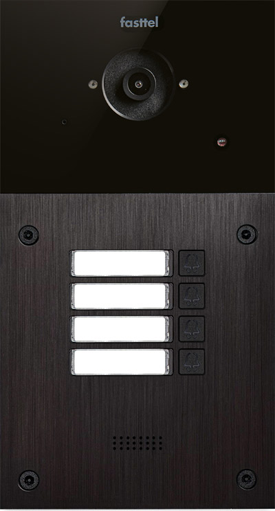 Fasttel FT600 Doorphone Entry black design intercom with camera and keypad