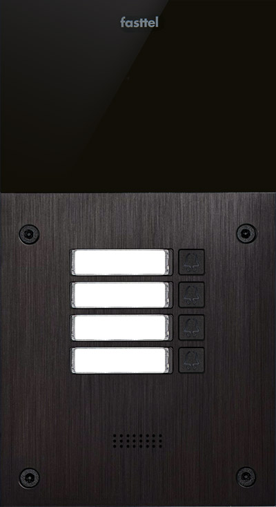 Doorphone Entry zwarte design intercom met keypad en camera